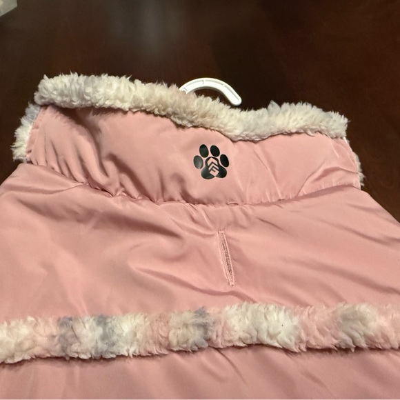 Pink and Multicolor Réversible Sherpa DOG jacket . - Picture 8 of 8